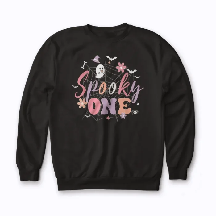 Spooky One Halloween Birthday for Baby Girl sweatshirt for stylish warmth
