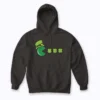 St Patricks Day Eating Shamrock hoodie with cozy interior