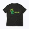 St Patricks Day Eating Shamrock T‑shirt with vibrant shamrock design