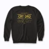 Star Wars Cat Dad Galaxy Sweatshirt displaying a galaxy cat dad graphic