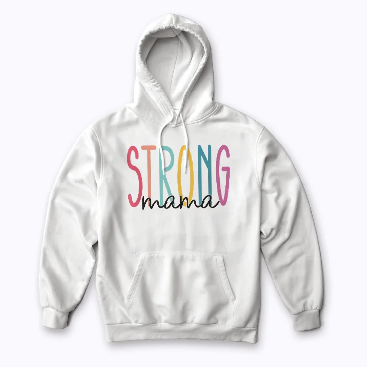 Strong Mama Mom Workout Gym Gift Women Hoodie