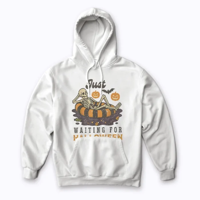 Cozy up in the Summerween Funny Halloween Fall hoodie