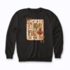 Thankful Grateful Blessed Happy Thanksgiving sweatshirt with comfy fit and holiday print