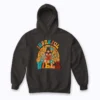 Thankful Vibes Turkey Rainbow Funny Retro hoodie with turkey rainbow retro graphic
