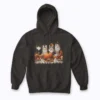 Thanksgiving Cats Dinner Feast Vintage Fall hoodie featuring vintage cats dinner feast