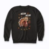 Thanksgiving Turkey Cat Meow Funny sweatshirt with festive cat and turkey print
