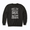 The only best grandpas get promoted to great grandpa Sweatshirt with a meaningful family design