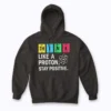 Think Like A Proton Stay Positive Science Hoodie