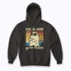 This Is Boo Sheet Ghost Retro Halloween hoodie for cozy Halloween