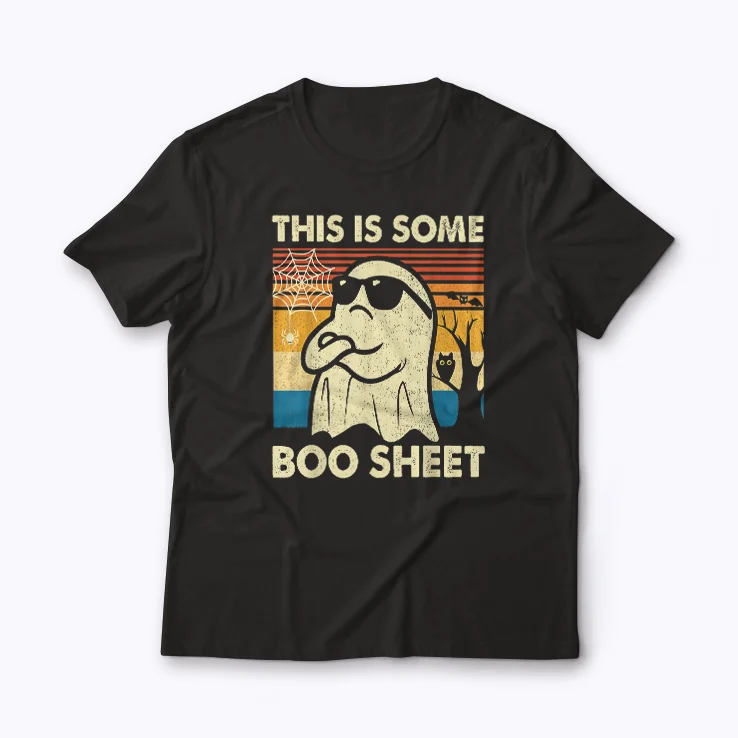 This Is Boo Sheet Ghost Retro Halloween shirt for festive style