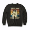 This Is Boo Sheet Ghost Retro Halloween sweatshirt for comfy vibes