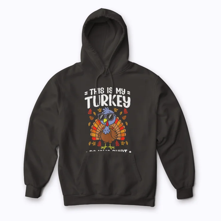 This Is My Thanksgiving Pajama Hoodie for cozy autumn celebrations