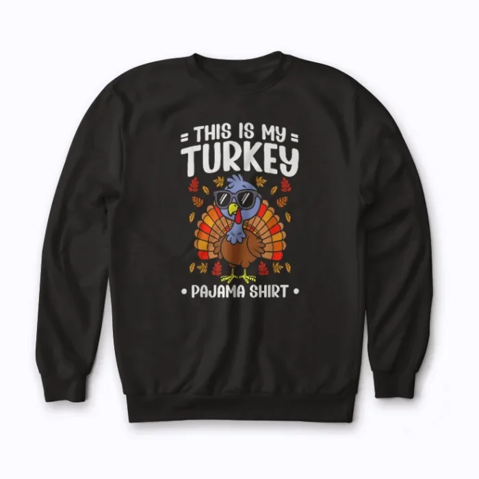 This Is My Thanksgiving Pajama Sweatshirt for holiday comfort and style