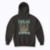 Tummy Ache Survivor Cat Meme Funny Hoodie with a funny cat meme.