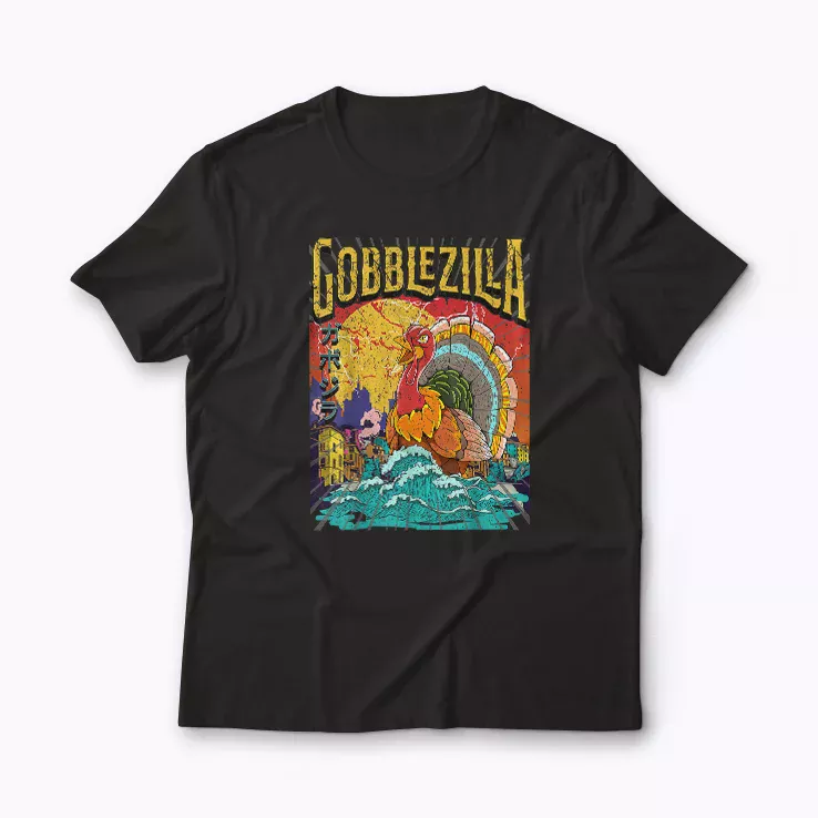 Turkey Day Thanksgiving Gobblezilla shirt featuring festive design