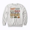 Turkey Gravy Beans And Rolls Casserole sweatshirt with cozy fit and food design