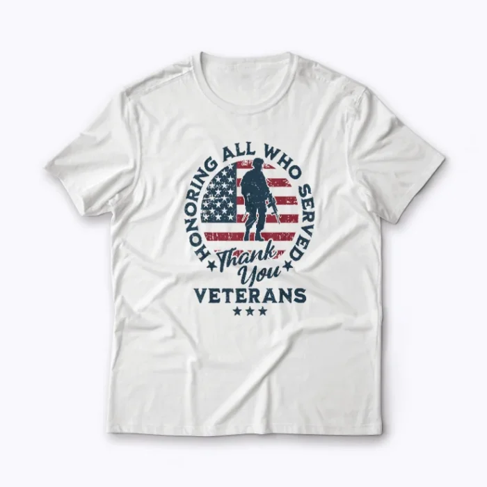 Veterans Day I Support Our Veterans T-shirt front design