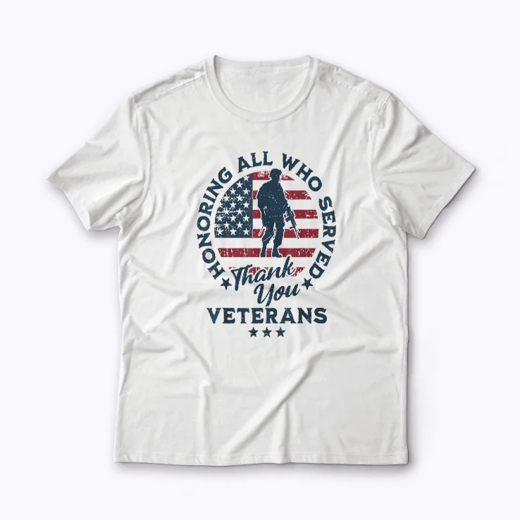 Veterans Day I Support Our Veterans T-shirt front design