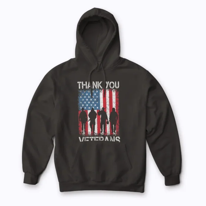 Veterans Day Shirt Gifts Thank You Veterans Hoodie with comfortable fit