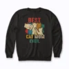 Vintage Cat Mom Best Cat Mom Ever Meow Funny Gift Sweatshirt