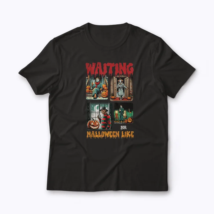 Waiting for Halloween Like Killers Horror Movie Scence shirt for horror fans