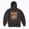 Wake And Bake Funny Turkey hoodie with funny turkey illustration