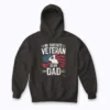 My Favorite Veteran Is My Dad Army Military Hoodie showcasing a respectful military graphic