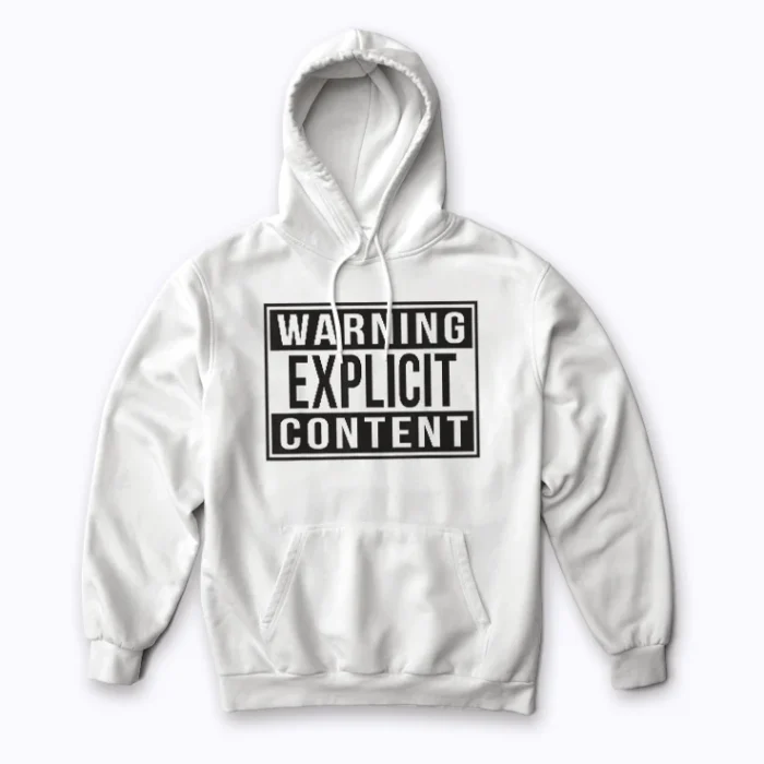 Parental advisory graphic hoodie
