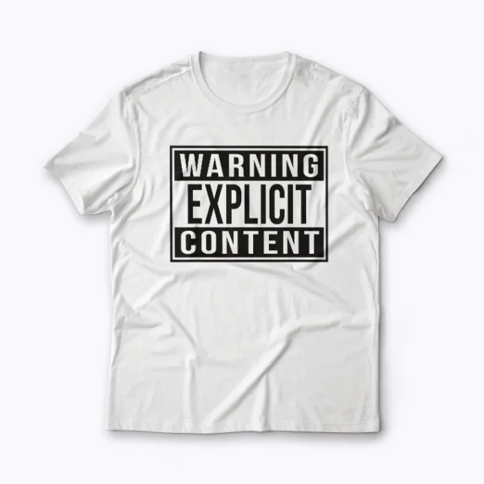 Parental advisory graphic t-shirt