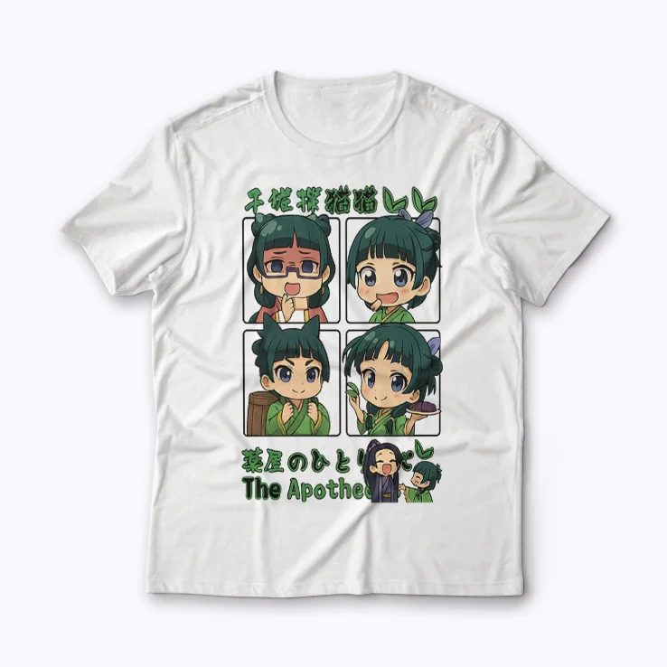 the apothecary diaries T-shirt featuring characters from the series